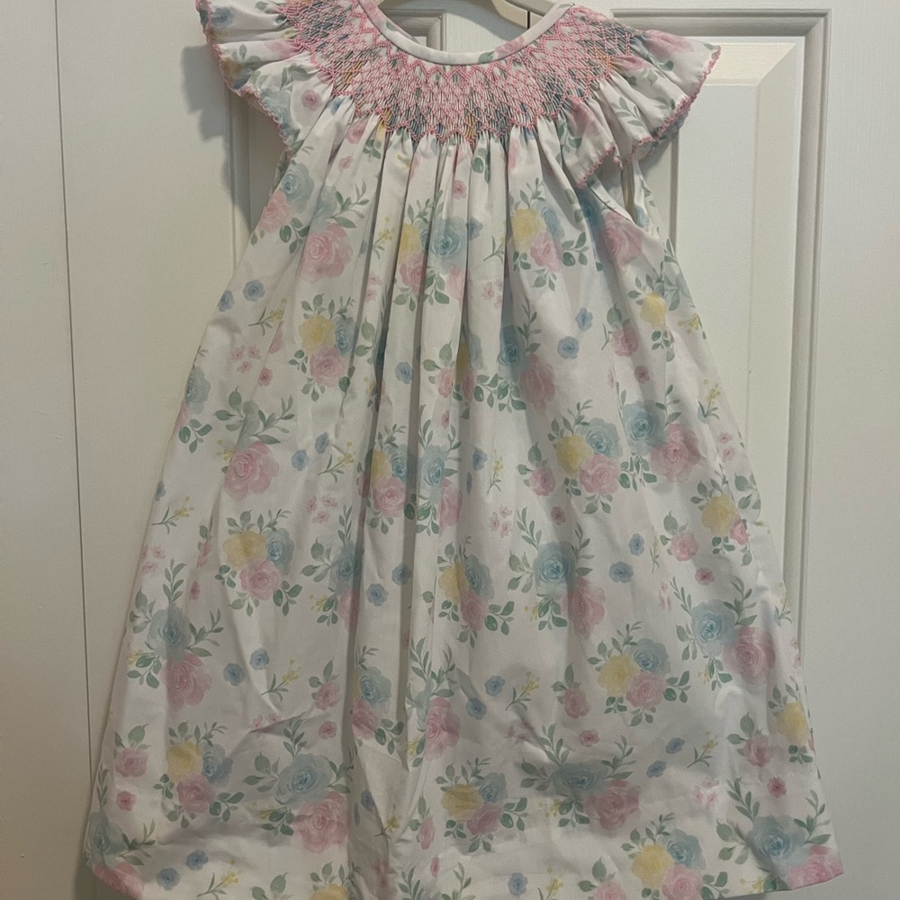 Classic Whimsy Floral Smocked Dress